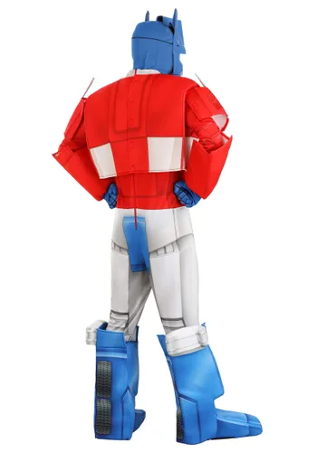 Vista 2 de Disfraz Retro de Optimus Prime para Adultos de Transformers Multicolor