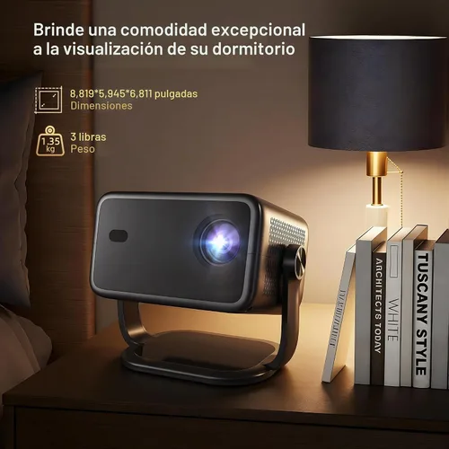 Vista 12 de [Netflix-Licensed/4K Support] Native 1080P Smart Projector, 800 ANSI X6 Pro X6 Netflix Black