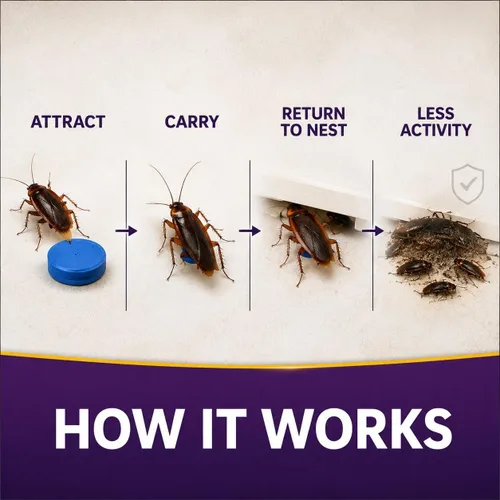 Vista 4 de Repelente Keep Roach Away para interiores, repelente de cucarachas lejos para el hogar, cobertura de 120 pies cuadrados, ingredientes a base