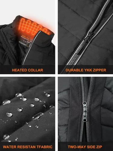 Vista 4 de SGKOW Heated Vest for Men with 7.4v Battery Pack Included,Updated Lightweight Heated Clothing Winter Outdoor