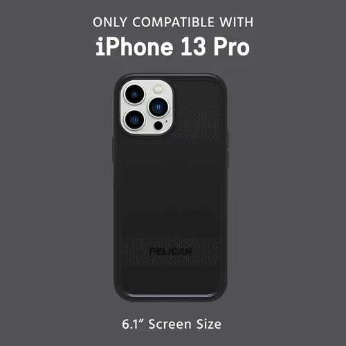 Vista 3 de Pelican Protector Series - Funda para iPhone 13 Pro, compatible con MAGSAFE. Compatible con accesorios y cargadores MAGSAFE. Protección contra