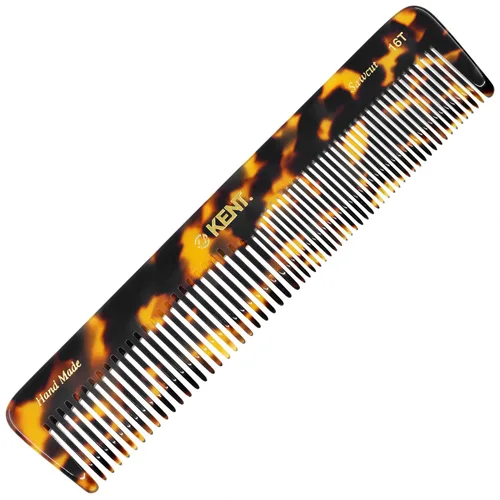 Vista 9 de Kent 16T-16TG Peine de dientes finos y dientes anchos para aseo diario, peine de peinado hecho a mano para todo tipo de cabello, peines para peinar