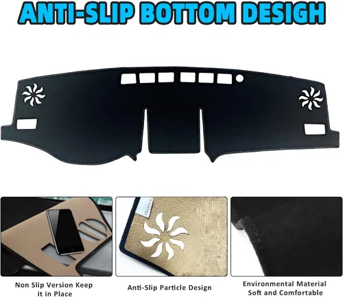 Vista 5 de Funda para salpicadero para Toyota RAV4 2025 2024-2019 - Funda para salpicadero, alfombra para salpicadero, cubierta protectora - Funda para consola