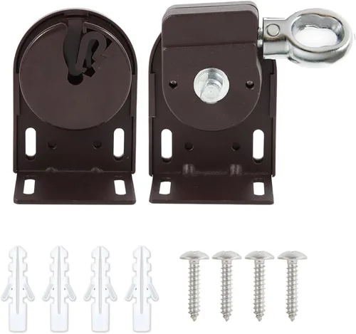 Vista 12 de Juego de accesorios para persianas enrollables, soportes de montaje universales de repuesto para persianas enrollables exteriores e interiores Gris