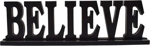 Vista 11 de Wooden Friends - Letrero independiente con diseño de palabras rústicas para mesa, chimenea y entrada