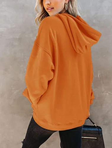 Vista 10 de Yuccalley Sudaderas con capucha y bolsillo de manga larga para mujer