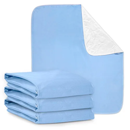 Vista 11 de Protector de sábana de colchón impermeable lavable de 4 capas, 17 x 24 pulgadas Almohadilla para cama, paquete de 3