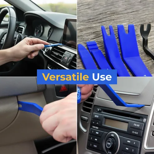 Vista 6 de Tresalto - Kit de herramientas para quitar la tapicería del automóvil - Juego de 5 piezas para salpicadero, panel de puerta, removedor de clips