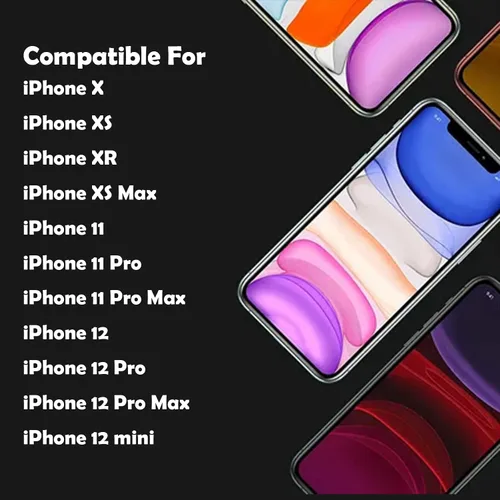 Vista 5 de Funda para cámara de teléfono, funda para cámara web compatible con iPhone X/XS/XR/XS Max/iPhone 11/11 Pro/11 Pro Max/iPhone 12/12 Mini /12Pro/12Pro