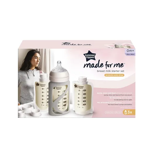 Vista 7 de Contenedor de bolsa con boquilla de fluido lento Tommee Tippee. , 3 Count, Transparente