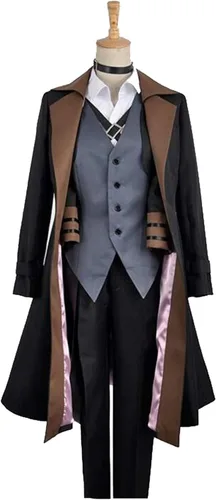 Vista 3 de XCJLW Chuya Nakahara Cosplay Bungou Stray Dogs Disfraz Port Mafia Anime