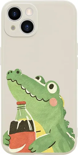 Vista 8 de Funda Graciosa de Chico para iPhone 11, Funda Líquida de Silicona de Gel Suave de Caucho Mate con Forro de Microfibra, Funda Protectora Divertida