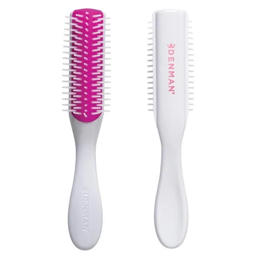 Vista 10 de Denman Mini Curl & Blow-Dry Styling Brush – Define Curls, Smooth Frizz & Style Short Hair with Precision, D14 Floral Fantasy (Floral Fantasy)