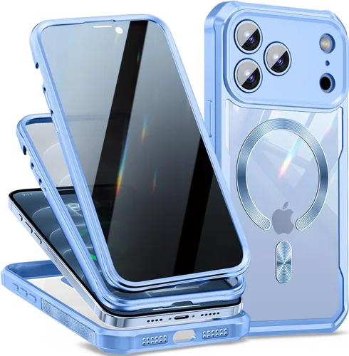 Vista 17 de Funda magnética para iPhone 11 con [CD Loop + Protector de pantalla de privacidad], [Protección contra caídas de grado militar] Protector de Negro