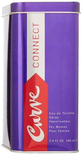 Vista 2 de Curve Connect Eau De Toilette - Perfume en espray para mujer, 3.4 onzas