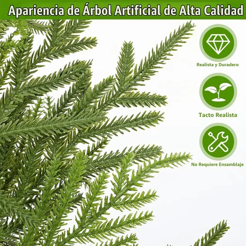 Vista 4 de 2.6FT Artificial Small Mini Pine Tree for Tabletop, Real Touch 31 inch Premium Artificial Topiary Tree Potted Plants for Home Tabletop Entryway