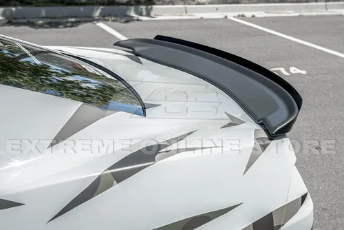 Vista 5 de Para Chevrrolet Camaro 2010-2013 EOS ZL1 estilo alerón de ala de tapa trasera de maletero con inserto WickerBill central de aluminio negro