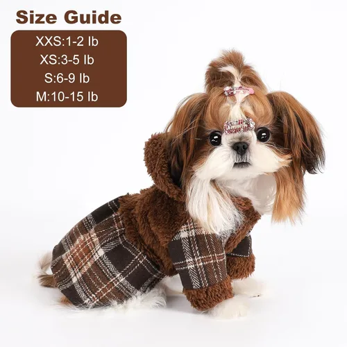 Vista 6 de Suéter para perro, ropa para cachorros, para perros pequeños, niño, niña, mascotas, sudaderas para perros clima frío, abrigos de perrito, sudadera