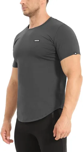 Vista 4 de BROKIG Camiseta de entrenamiento de gimnasio TDry Bold para hombre, ajuste casual, culturismo, camisas de manga corta para hombre