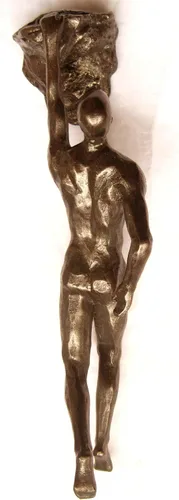 Vista 8 de MODIRNATION "El Alpinista" Figura Colgante Moderna para Pared, Estatua de Resina Retro y Elegante para Decoración de Hogar y Oficina, Arte