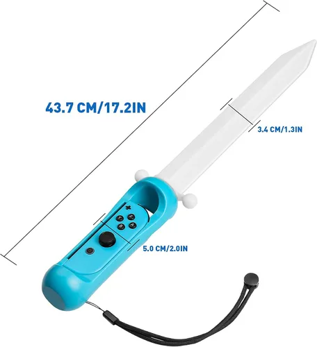 Vista 6 de Espada LED para The Legend of Zelda Skyward Sword HD, accesorio de juego FANPL iluminado, mango de espada para interruptor e interruptor OLED Right