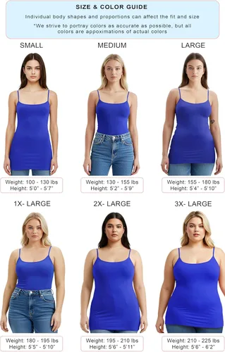 Vista 285 de Emmalise Camisola larga casual básica para mujer, con tirantes ajustables, top en capas