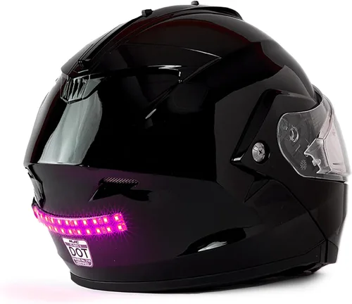 Vista 10 de BITEHARDER Luz de seguridad para casco de moto de nieve - Azul