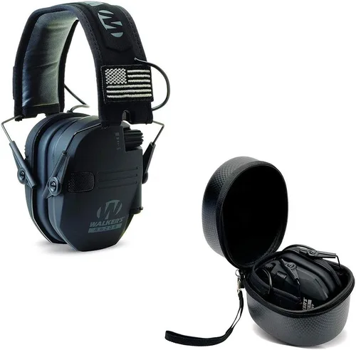Vista 14 de Walker's Razor Slim - Protector auditivo electrónico para tiro (amplificación y supresión de sonido) con estuche protector