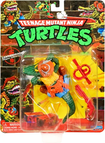 Vista 4 de Teenage Mutant Ninja Turtles: Figura básica clásica original de Leatherhead de 4 pulgadas por Playmates Toys