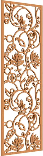 Vista 33 de Caspian Paneles de pared de madera con calado decorativo perforado, 9 3/8 pulgadas de ancho x 24 3/8 pulgadas de alto x 1/4 de alto, cereza