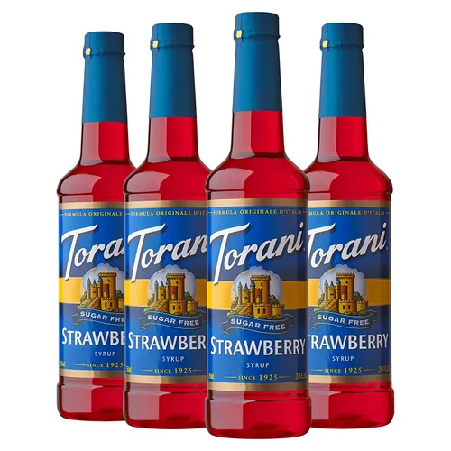 Vista 12 de Jarabe Torani sin azúcar, sabor frambuesa, 25.4 oz. (paquete de 4 unidades)