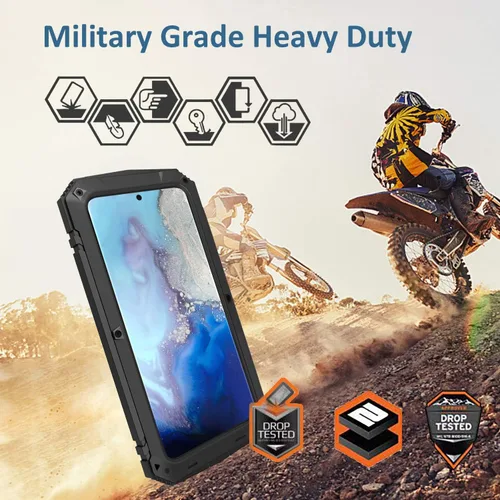 Vista 7 de Simicoo Samsung S21 Plus 5G - Funda de silicona resistente a prueba de golpes, resistente a los golpes, funda protectora de pantalla integrada