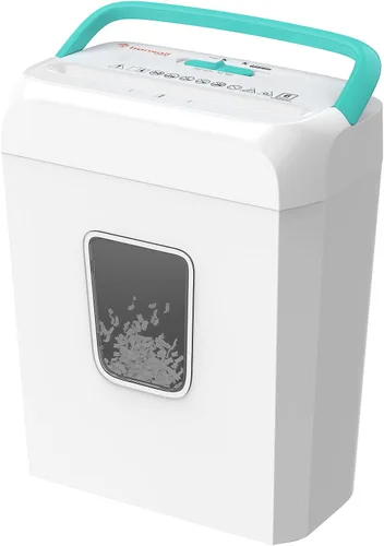 Vista 10 de Bonsaii 6-Sheet Micro Cut Paper Shredder for Home, High Security Level P-4 Todo negro