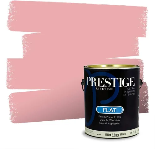 Vista 423 de Prestige Paints Pintura exterior e imprimación en uno, 1 galón, plano, coincidencia comparable de Valspar* Amber Rose*