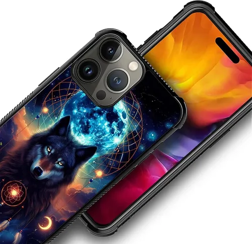 Vista 637 de Funda compatible con iPhone 15, diseño de elefantes africanos, diseño increíble a prueba de golpes, antiarañazos, carcasa trasera de policarbonato