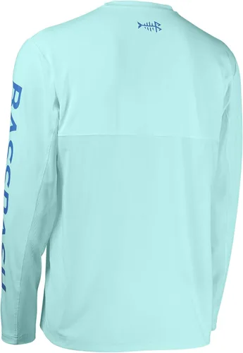 Vista 3 de Bassdash Camiseta de manga larga para hombre, ideal para pesca, con protección solar ultravioleta UPF 50+