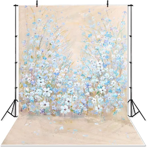 Vista 2 de 5x7ft Cepillado Flores Pétalos Niño Niños Recién Nacido Bebé Fotografía Fondos Estudio Fondos Profesional Interior Foto Fondos SK0516b
