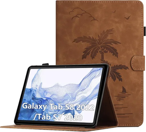 Vista 24 de Funda para Samsung Galaxy Tab S5e de 10.5 pulgadas 2019 modelo (SM-T720/T725/T727) - Funda protectora de piel sintética con bolsillo y función atril