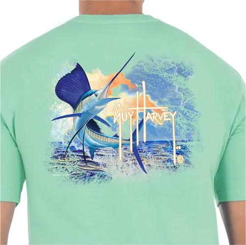 Vista 3 de Guy Harvey Billfish Collection - Camiseta de manga corta para hombre