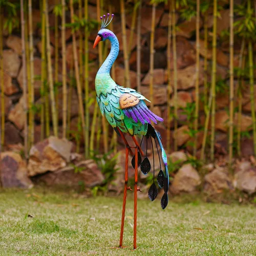 Vista 8 de Nacome Estatuas grandes de metal de águila calva para exteriores, decoraciones de patio, esculturas y estatuas de jardín al aire libre, regalos