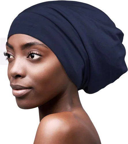 Vista 30 de FocusCare - Gorro de satén para dormir, para mujer, regalos para mujeres con cabello rizado o con frizz Verde militar