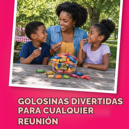 Vista 6 de Caramelos masticables de frutas, bolsa de 2 libras, envueltas individualmente, sin gluten