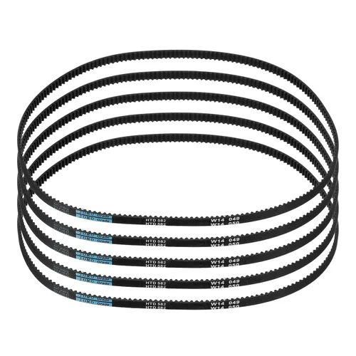 Vista 91 de uxcell 4 piezas HTD-3M Correa de Distribución de Goma 48 Dientes, Longitud de Paso 144mm x Ancho 6mm x Altura 2.4mm, Correa de Polea de Distribución