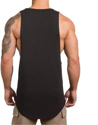 Vista 2 de O2TEE Camiseta sin mangas para hombre con diseño de oso y secado rápido