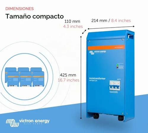 Vista 3 de Victron Energy Autotransformador 120/240V AC y 32 amperios