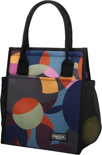 Vista 21 de Bolsa de Almuerzo Aislada para Mujeres, Bolsas de Almuerzo Pequeñas de 6.75L con Múltiples Bolsillos, Bolsa Térmica Reutilizable para Trabajo