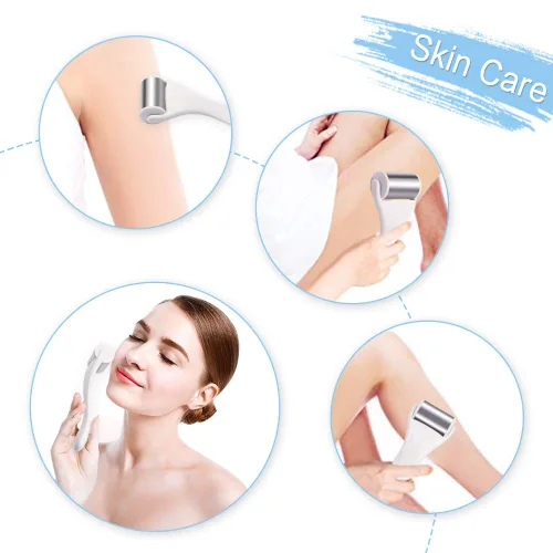 Vista 3 de MAANGE Rodillo de hielo para cara y ojos, hinchazón, migraña, alivio del dolor y lesiones menores, productos para el cuidado de la piel, masajeador