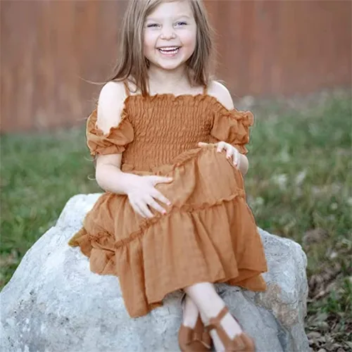 Vista 3 de Vestidos de princesa de fiesta para niñas pequeñas de 18 meses a 8 años