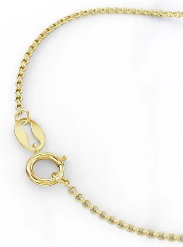 Vista 6 de JEWLR - Collar con nombre personalizado de 14 quilates con fuente floreciente