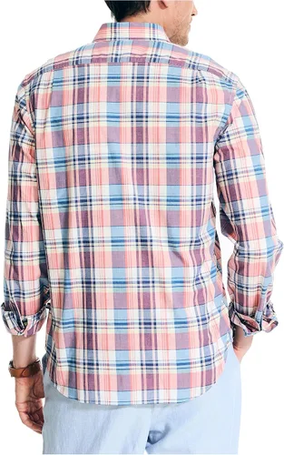 Vista 2 de Nautica Camisa de popelina a cuadros para hombre